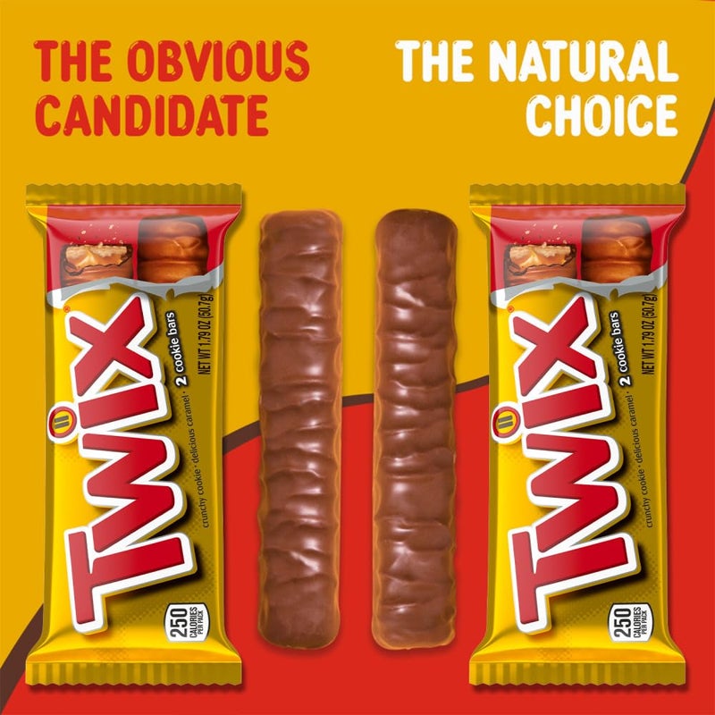 Twix حلوى شوكولاتة توكس بكميات كبيرة، مغلفة بشكل فردي، بحجم كامل، بار حلوى بسكويت بالشوكولاتة الكراميل، مثالي للوجبات الخفيفة، الحفلات، أكياس الهدايا، العطلات 36 قطعة - Image 2